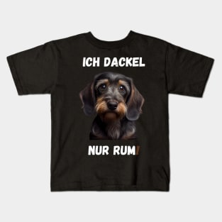 Sweet Wire-haired Dachshund - I Dachshund Just Around! 5 Kids T-Shirt